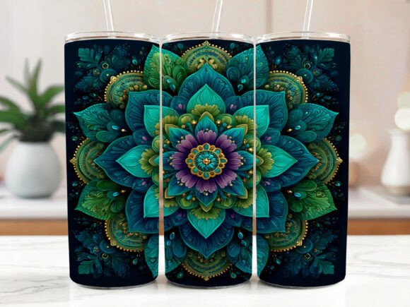 Boho Mandala Tumbler Wrap Alcohol