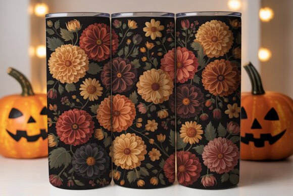 Dark Autumn Floral Tumbler Wrap Review