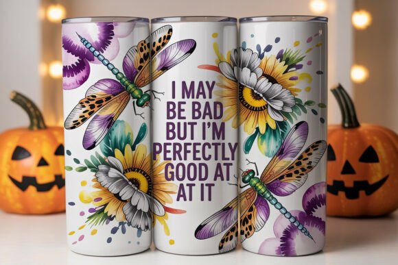 Dragonfly Sunflower Tumbler Wrap