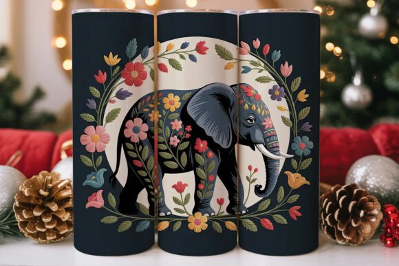 Embroidered Elephant Tumbler Wrap Review