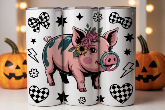 Emo Pig 20oz Tumbler Wrap