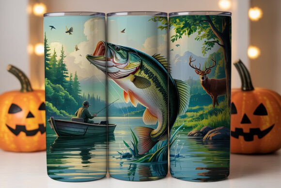 Fishing Hunting 20oz Tumbler Wrap