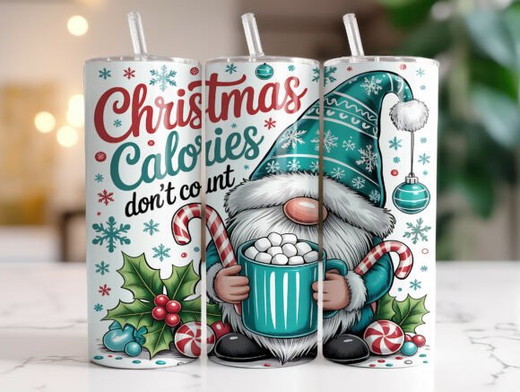 Funny Christmas Gnome Tumbler Wrap Design Review