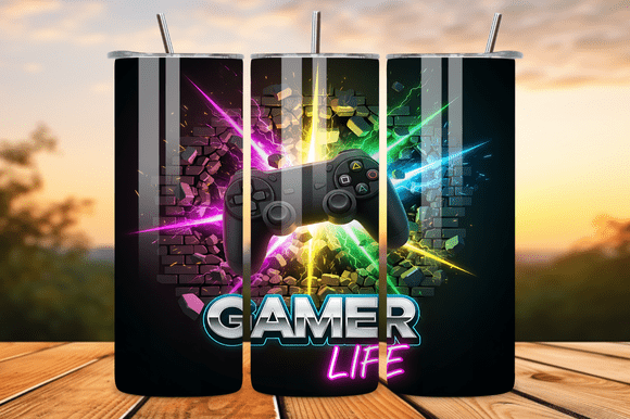 Gamer Life 20oz Tumbler Wrap Sublimation