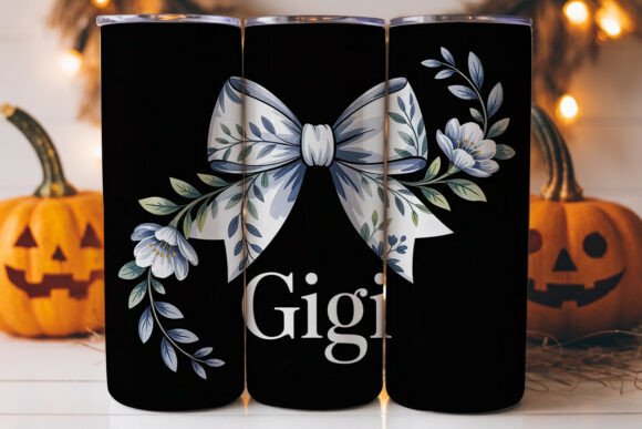 Gigi Floral Bow 20oz Tumbler Wrap
