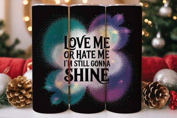 Glitter Shine Quote Tumbler Wrap Review