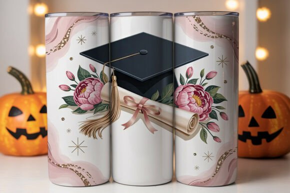 Graduation Floral Tumbler Design Review