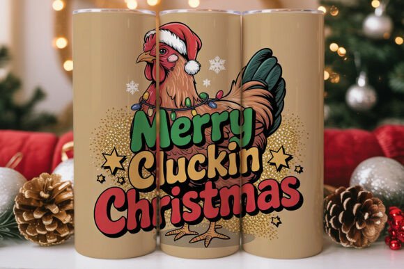 Merry Cluckin Christmas Tumbler