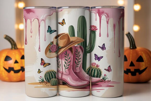 Pink Cowgirl Boots Tumbler Wrap Review