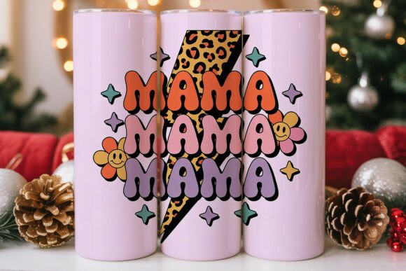 Retro Mama Tumbler Wrap PNG Review