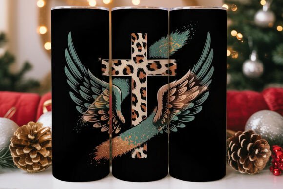Rustic Cross Wings Tumbler Wrap Design Review