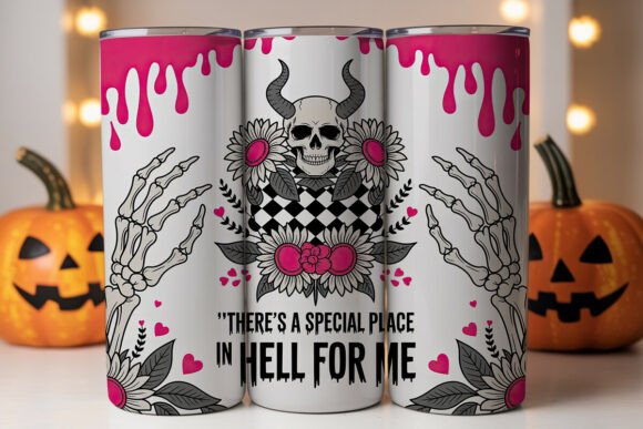 Spooky Sunflower Skull Tumbler Wrap