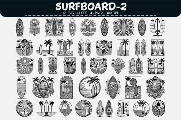 Surfboard Outline Clipart Review