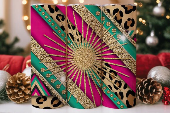 Western Glitter Leopard 20oz Tumbler
